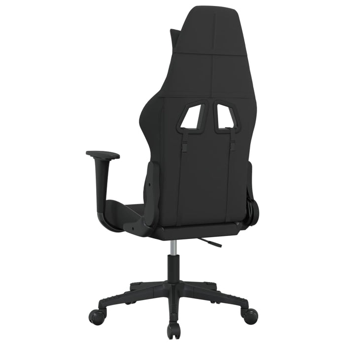 Scaun de jocuri cu masaj, negru și gri deschis, textil - WALTI WALTI