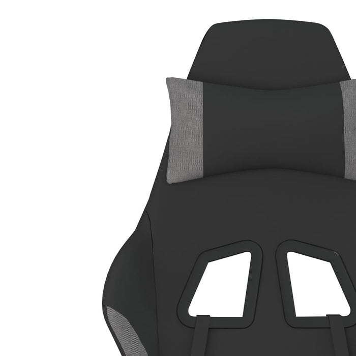 Scaun de jocuri cu masaj, negru și gri deschis, textil - WALTI WALTI