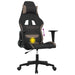 Scaun de gaming cu masaj, negru și taupe, material textil - WALTI WALTI