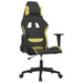 Scaun de gaming cu masaj, negru și verde deschis, textil - WALTI WALTI