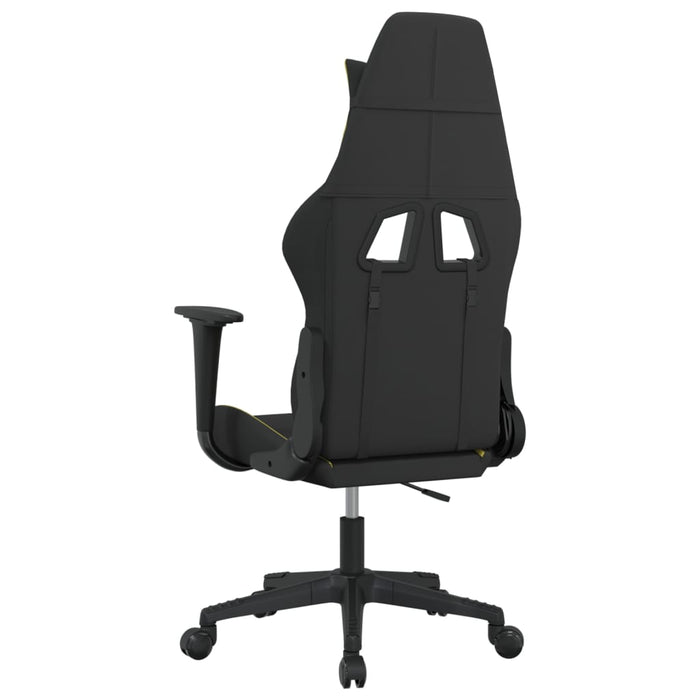 Scaun de gaming cu masaj, negru și verde deschis, textil - WALTI WALTI