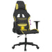 Scaun de gaming cu masaj, negru și verde deschis, textil - WALTI WALTI