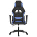 Scaun de gaming cu masaj, negru și albastru, material textil - WALTI WALTI