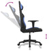 Scaun de gaming cu masaj, negru și albastru, material textil - WALTI WALTI
