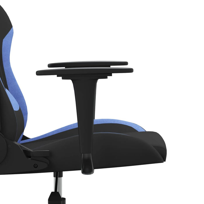 Scaun de gaming cu masaj, negru și albastru, material textil - WALTI WALTI