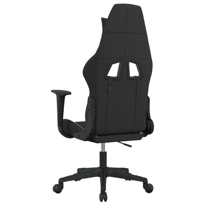 Scaun de gaming cu masaj, negru și alb, material textil - WALTI WALTI