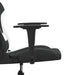 Scaun de gaming cu masaj, negru și alb, material textil - WALTI WALTI