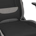 Scaun gaming cu masaj/suport picioare, negru/gri deschis textil - WALTI WALTI
