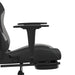 Scaun gaming cu masaj/suport picioare, negru/gri deschis textil - WALTI WALTI