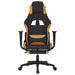 Scaun de gaming cu masaj/suport picioare, negru / oranj, textil - WALTI WALTI