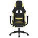 Scaun gaming masaj/suport picioare, negru/verde deschis textil - WALTI WALTI