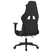 Scaun gaming masaj/suport picioare, negru/verde deschis textil - WALTI WALTI