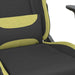 Scaun gaming masaj/suport picioare, negru/verde deschis textil - WALTI WALTI