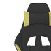 Scaun gaming masaj/suport picioare, negru/verde deschis textil - WALTI WALTI