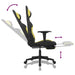 Scaun gaming masaj/suport picioare, negru/verde deschis textil - WALTI WALTI