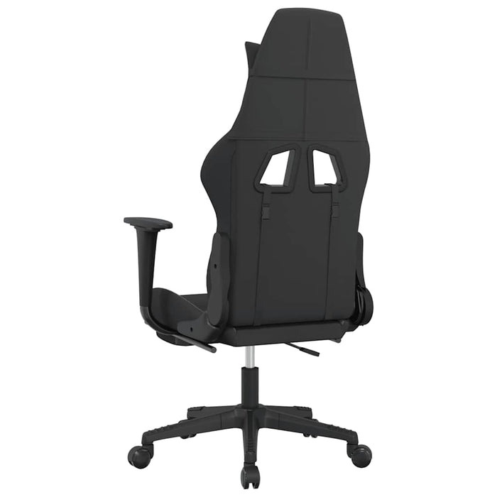 Scaun de gaming cu masaj/suport picioare, negru/albastru textil - WALTI WALTI