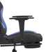 Scaun de gaming cu masaj/suport picioare, negru/albastru textil - WALTI WALTI