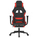 Scaun de gaming cu masaj/suport picioare, negru și roșu, textil - WALTI WALTI