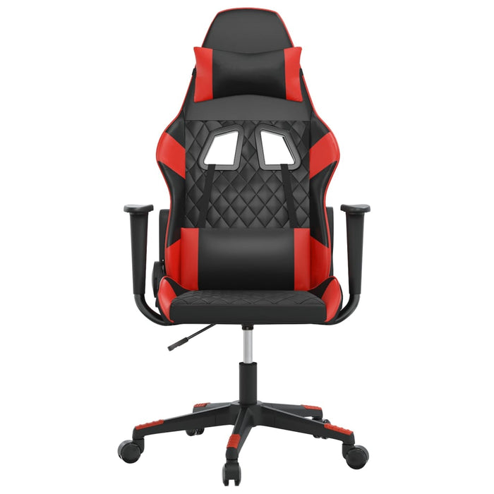 Scaun de gaming de masaj, negru și roșu, piele ecologică - WALTI WALTI