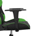 Scaun de gaming de masaj, negru și verde, piele ecologică - WALTI WALTI