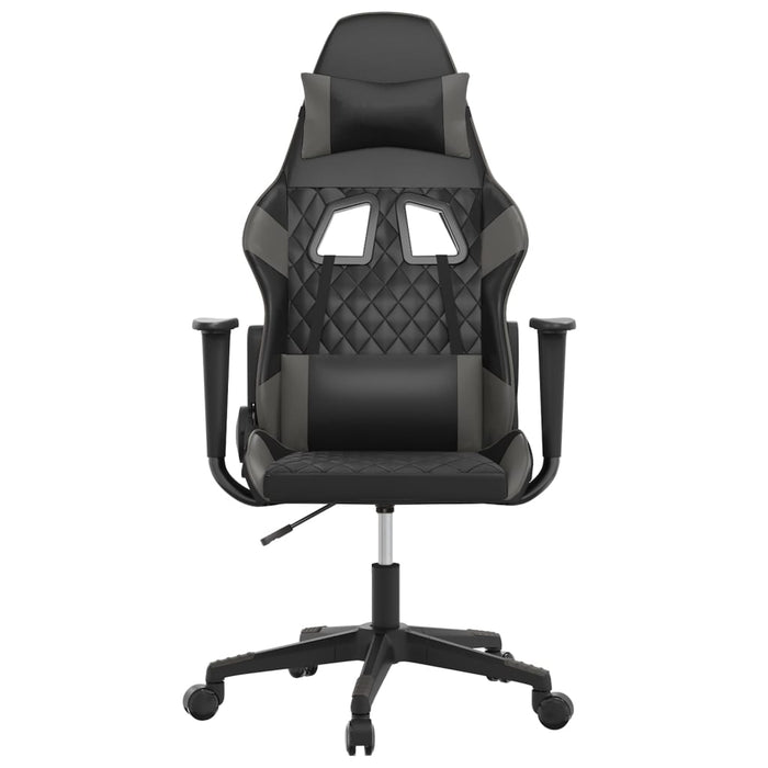 Scaun de gaming de masaj, negru și gri, piele ecologică - WALTI WALTI