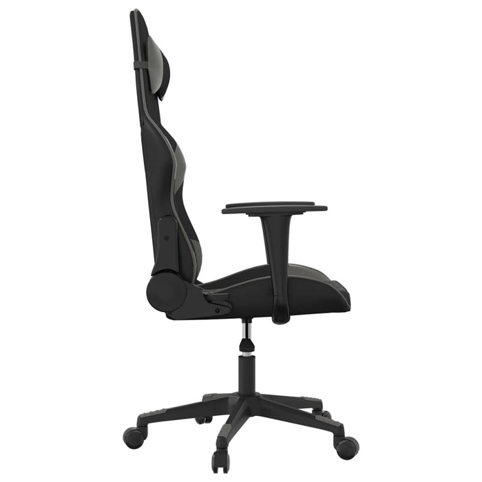 Scaun de gaming de masaj, negru și gri, piele ecologică - WALTI WALTI