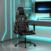 Scaun de gaming de masaj, negru și gri, piele ecologică - WALTI WALTI