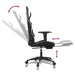 Scaun de gaming masaj/suport picioare alb/negru piele eco - WALTI WALTI