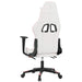 Scaun gaming de masaj/suport picioare, alb/roz, piele ecologică - WALTI WALTI