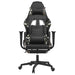 Scaun de gaming masaj/suport picioare negru/Camuflaj piele eco - WALTI WALTI