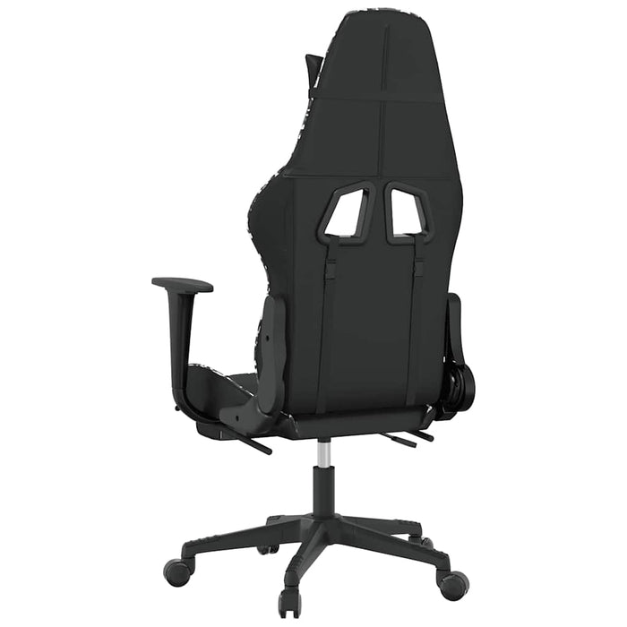 Scaun de gaming masaj/suport picioare negru/Camuflaj piele eco - WALTI WALTI