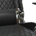 Scaun de gaming masaj/suport picioare negru/Camuflaj piele eco - WALTI WALTI