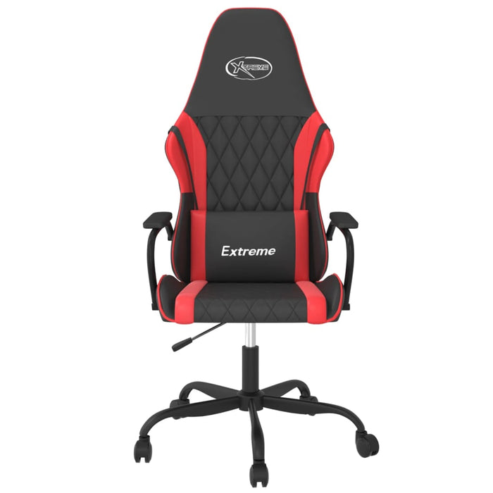 Scaun de gaming de masaj, negru și roșu, piele ecologică - WALTI WALTI