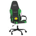 Scaun de gaming de masaj, negru și verde, piele ecologică - WALTI WALTI