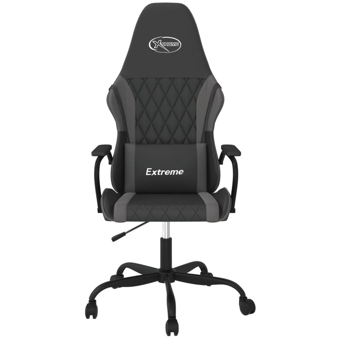 Scaun de gaming de masaj, negru și gri, piele ecologică - WALTI WALTI