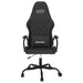 Scaun de gaming de masaj, negru, piele ecologică - WALTI WALTI