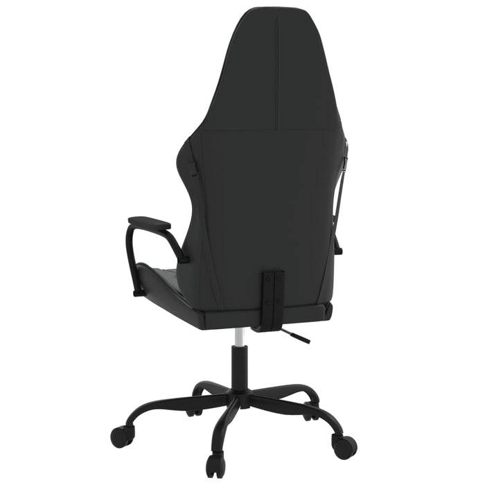 Scaun de gaming de masaj, negru, piele ecologică - WALTI WALTI