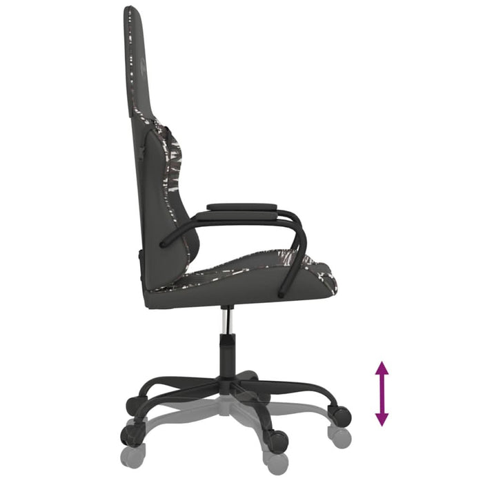 Scaun de gaming de masaj, negru și camuflaj, piele ecologică - WALTI WALTI