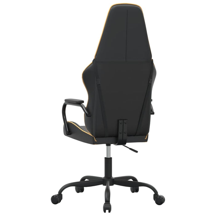 Scaun de gaming de masaj, negru și auriu, piele ecologică - WALTI WALTI