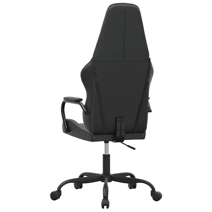 Scaun de gaming de masaj, negru și gri, piele ecologică WALTI