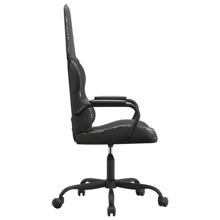Scaun de gaming de masaj, camuflaj și negru, piele ecologică - WALTI WALTI