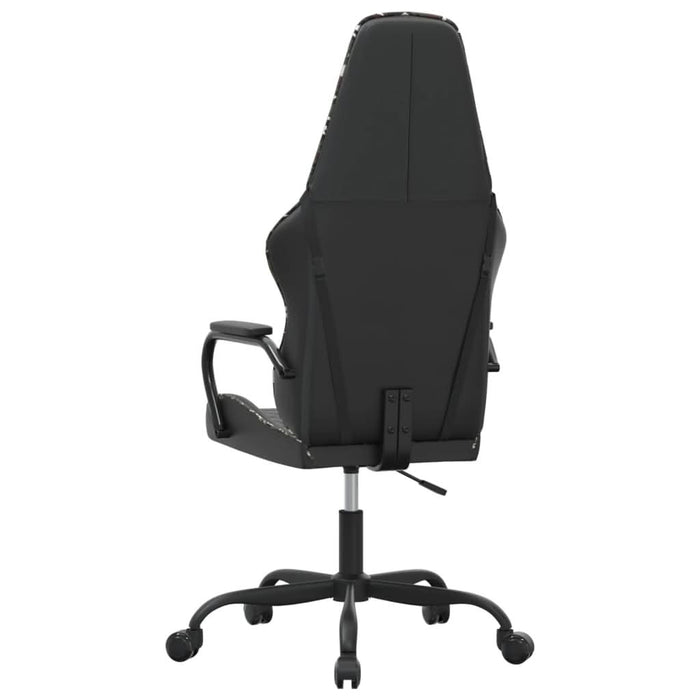 Scaun de gaming de masaj, camuflaj și negru, piele ecologică - WALTI WALTI
