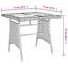 Set mobilier de exterior, 3 piese, negru, poliratan - WALTI WALTI