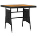 Set mobilier de exterior, 5 piese, negru, poliratan - WALTI WALTI