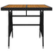 Set mobilier de exterior, 5 piese, negru, poliratan - WALTI WALTI
