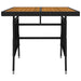 Set mobilier de exterior, 5 piese, negru, poliratan - WALTI WALTI