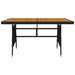 Set mobilier de exterior, 5 piese, negru, poliratan - WALTI WALTI