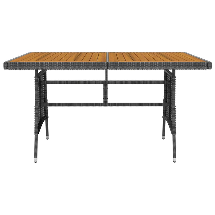 Set de mobilier de exterior, 7 piese, gri, poliratan WALTI