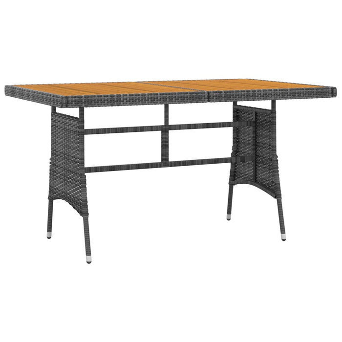 Set de mobilier de exterior, 7 piese, gri, poliratan WALTI