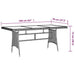 Set mobilier de exterior, 9 piese, negru, poliratan - WALTI WALTI
